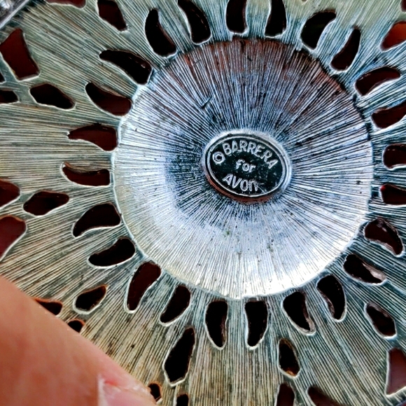 Vtg Barrera for Avon Chunky Ornate Collar Necklace - Picture 9 of 10